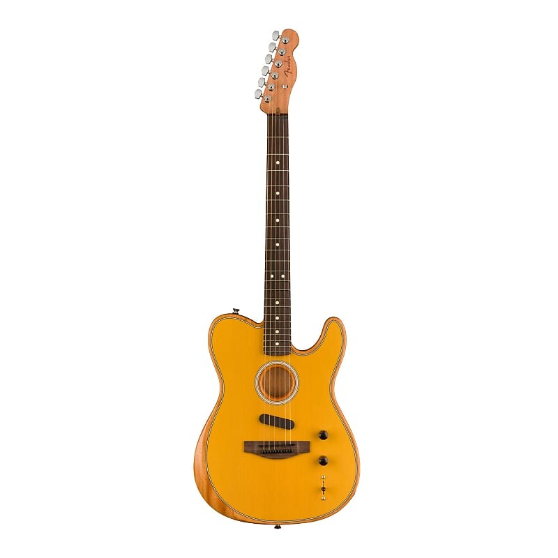 

6-струнная акустическая гитара Fender Acoustasonic Player Telecaster (правая рука, цвет ириски) Fender Acoustasonic Player Telecaster Acoustic Guitar (Butterscotch Blonde)