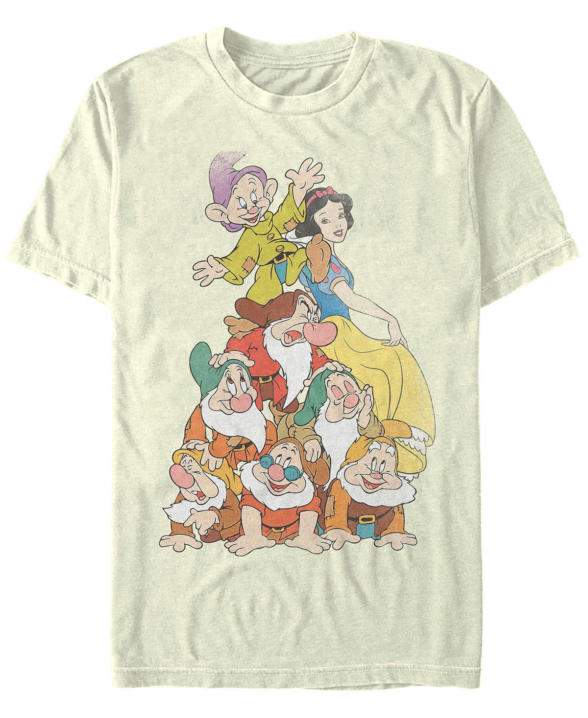 цена Мужская футболка с коротким рукавом disney snow white seven dwarf stack Fifth Sun