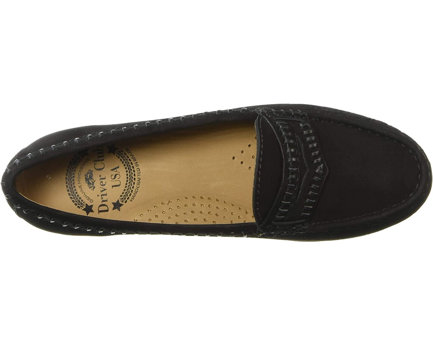 

Лоферы Women's Leather Made in Brazil Maple Ave Loafer Driver Club USA, черный