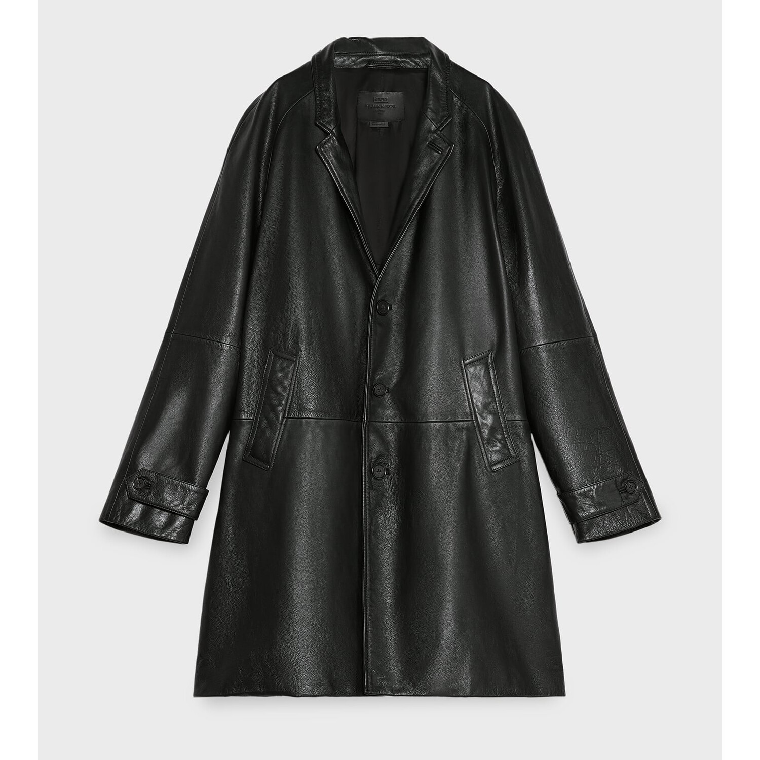 

Мужское пальто Zara Steven Meisel Leather, черный