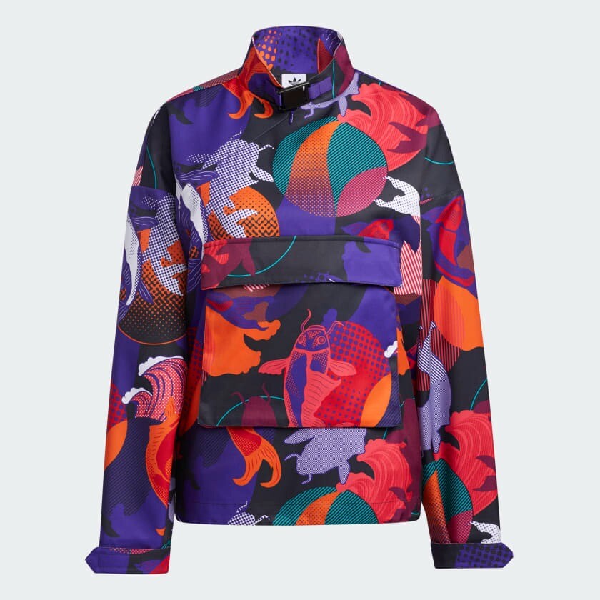 

Куртка Adidas Originals CNY Track, фиолетовый/мультиколор