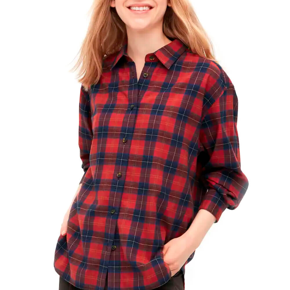 

Рубашка Uniqlo Flannel Checked, красный