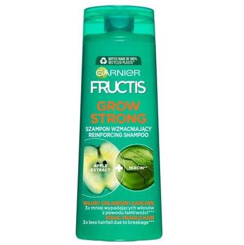 цена Garnier Fructis Grow Strong укрепляющий шампунь для ослабленных и ломких волос 400мл