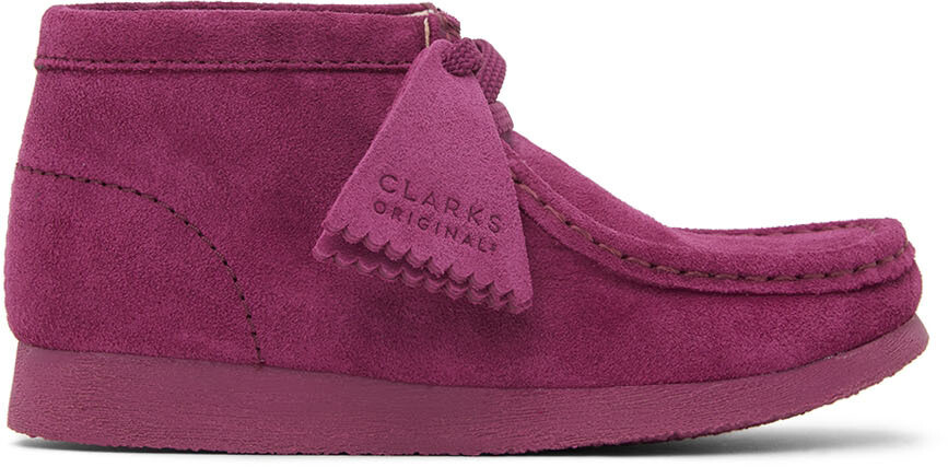

Детские фиолетовые замшевые ботинки Wallabee Clarks Originals