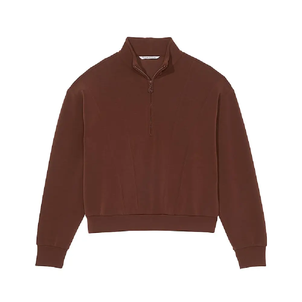 

Свитшот Victoria's Secret Sandwash Half-Zip, коричневый