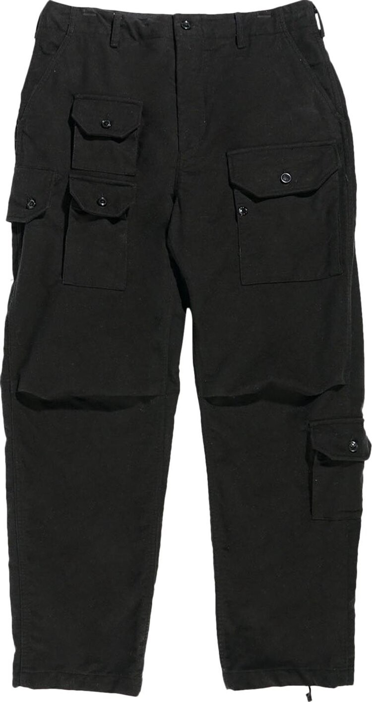 

Брюки Engineered Garments Cotton Moleskin Flight Pants 'Black', черный