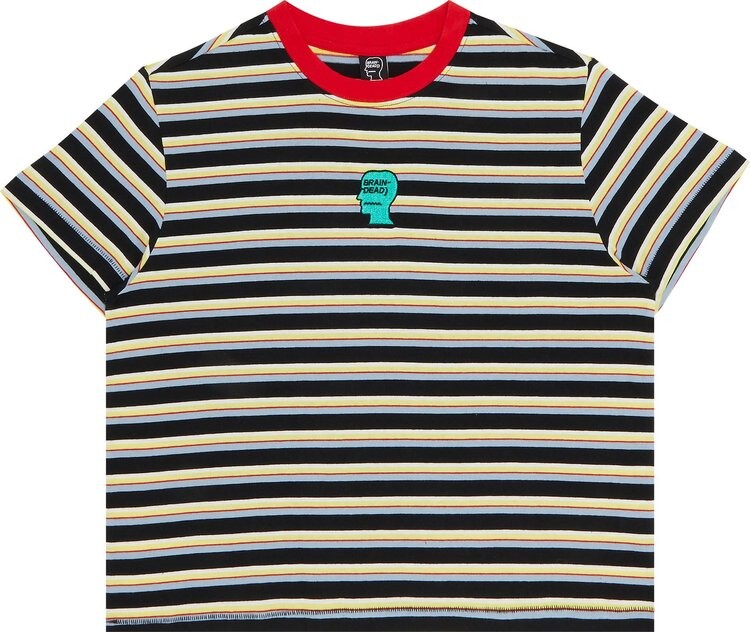 

Футболка Brain Dead Striped Baby Tee 'Green', зеленый