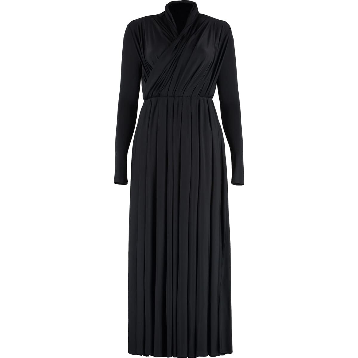 

Платье Balenciaga Draped Jersey Long, черный