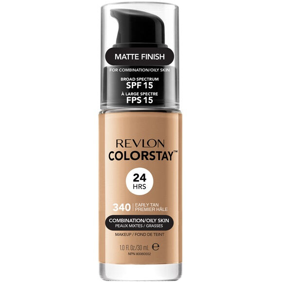 

Revlon ColorStay Makeup for Combination/Oily Skin Тональная основа SPF15 для комбинированной и жирной кожи 340 Ранний загар 30мл