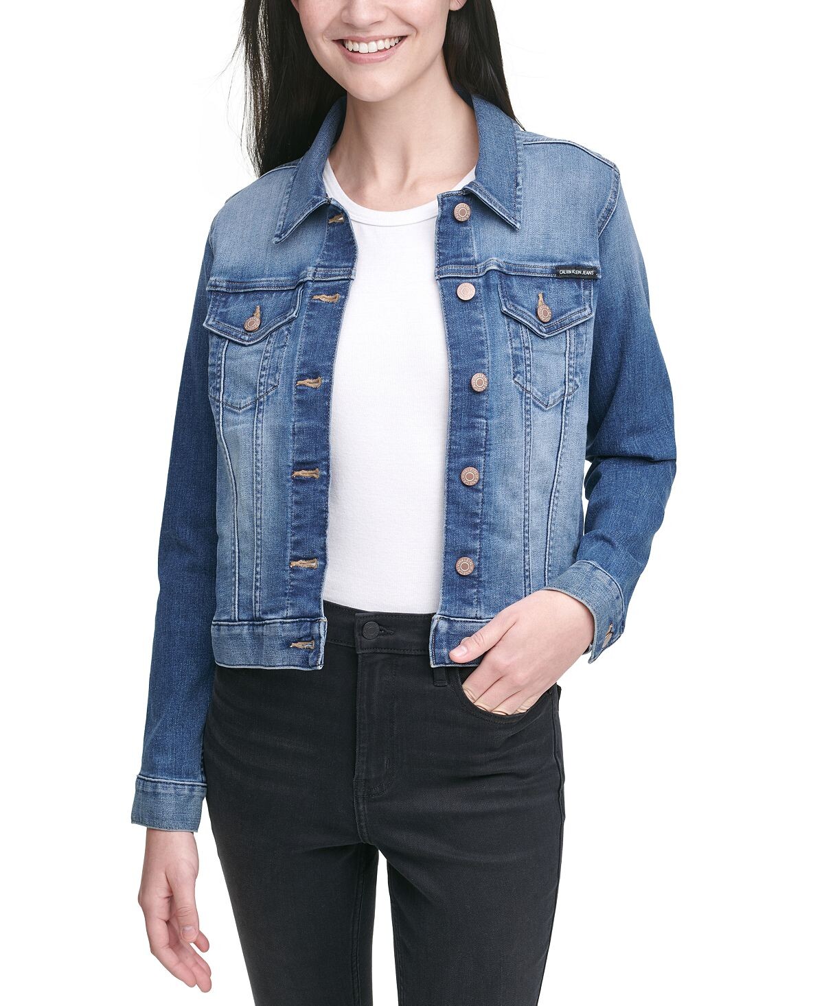 

Базовая джинсовая куртка petite trucker Calvin Klein Jeans