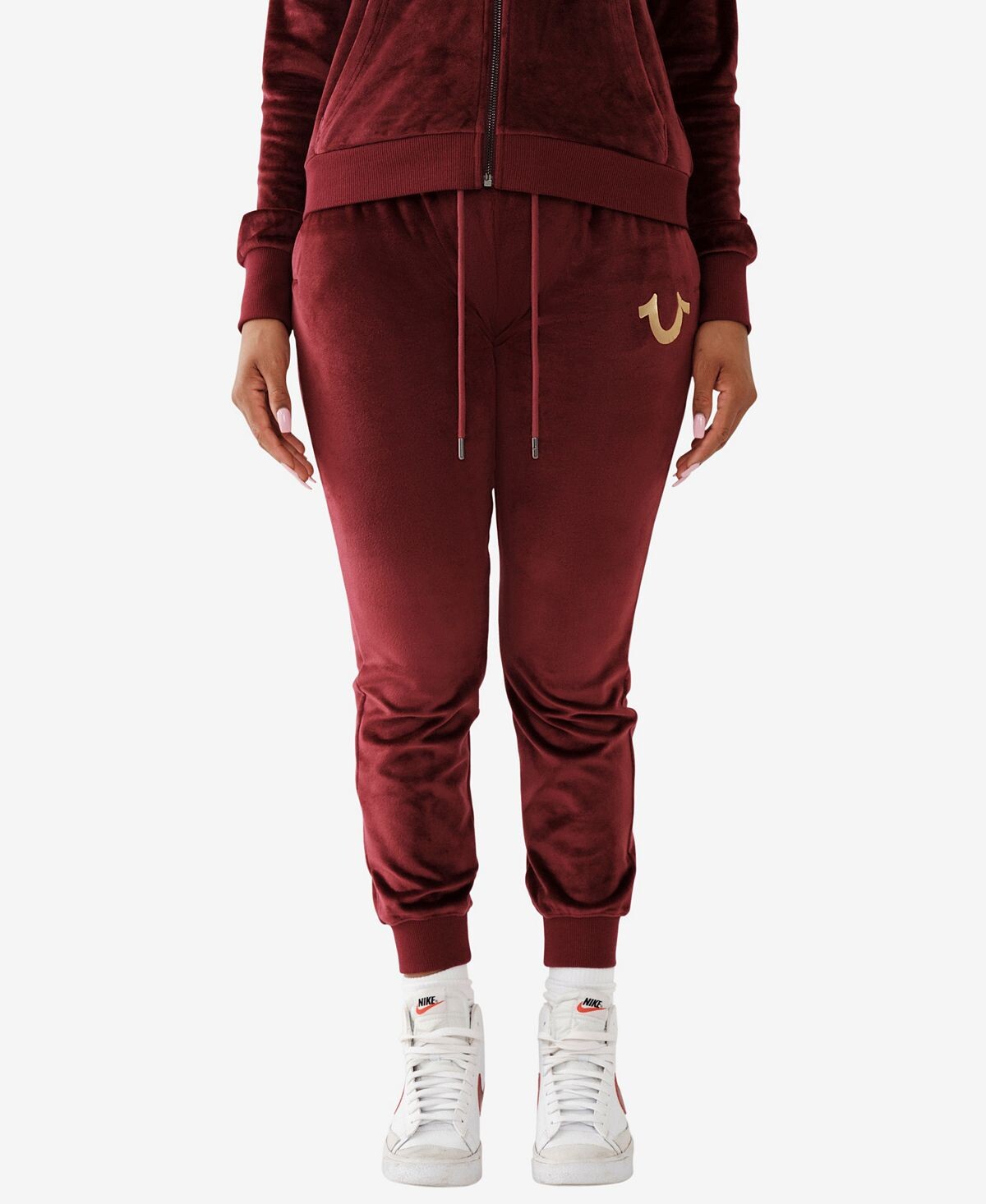 

Женские велюровые джоггеры со средней посадкой True Religion