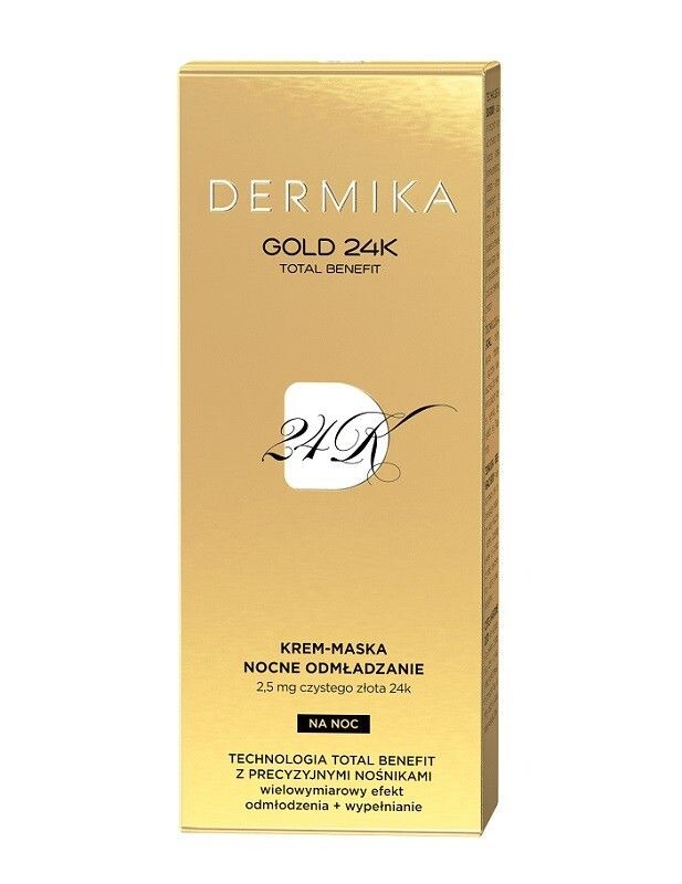 

Dermika Gold 24k Total Benefit крем-маска для лица на ночь, 50 ml