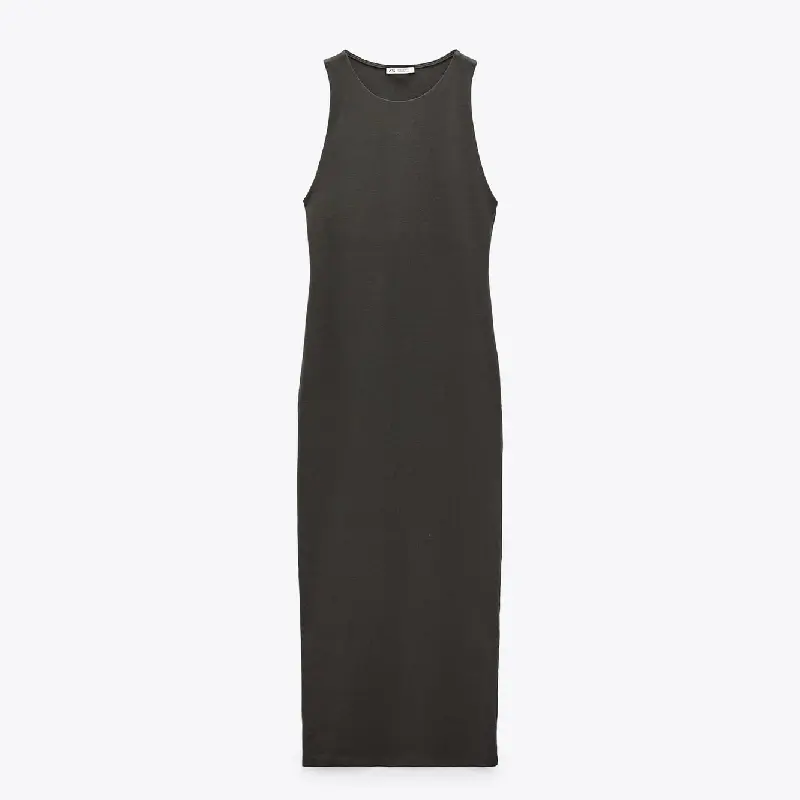 

Платье Zara Halter Neck, хаки