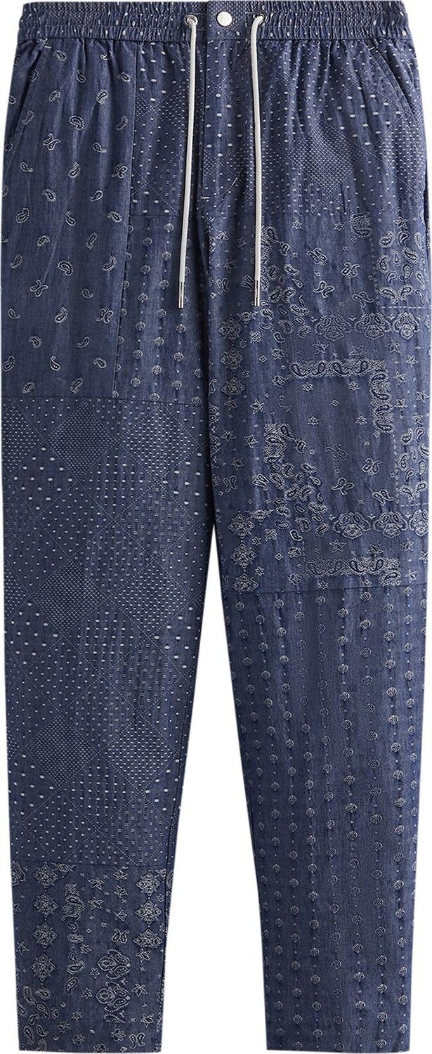 

Брюки Kith Japanese Patchwork Jacquard Stryker Pant 'Light Indigo', синий