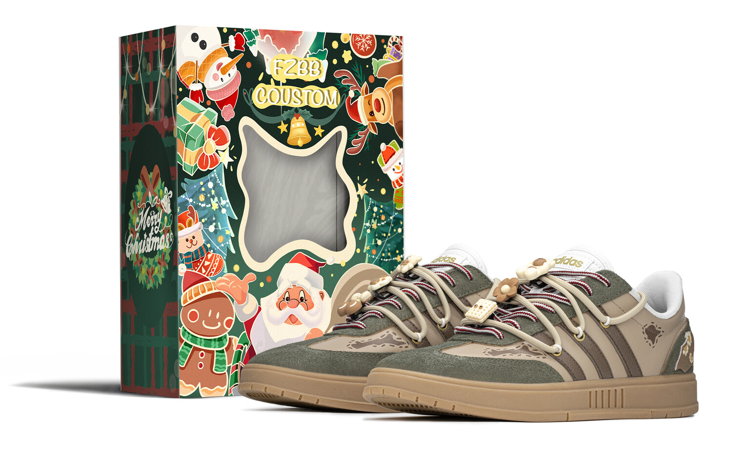 

Кроссовки adidas neo Gradas Skateboarding Shoes Unisex Low-top Beige/green, хаки