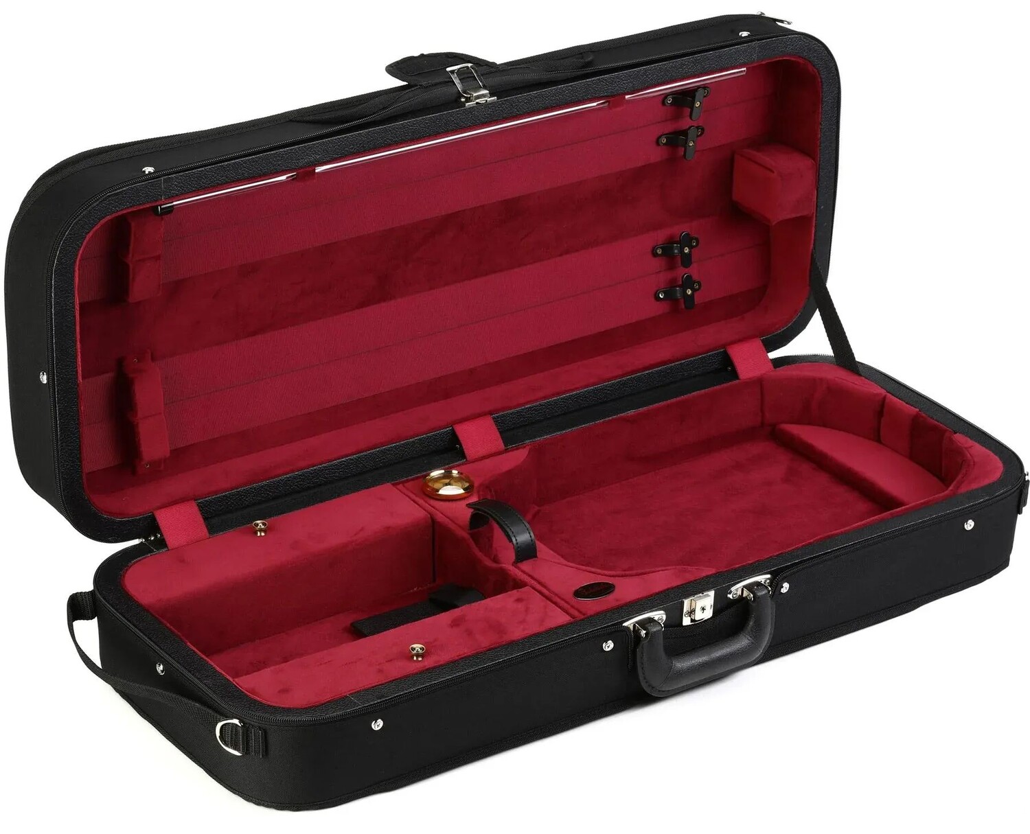 

Футляр Bobelock B2005 Featherlite Viola — черный с винной отделкой