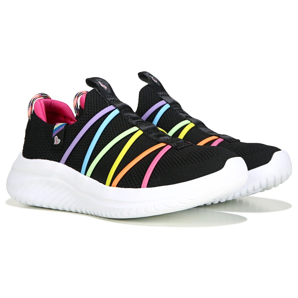 

Детские кроссовки без шнуровки Ultra Flex Little/Big Kid Skechers, черный