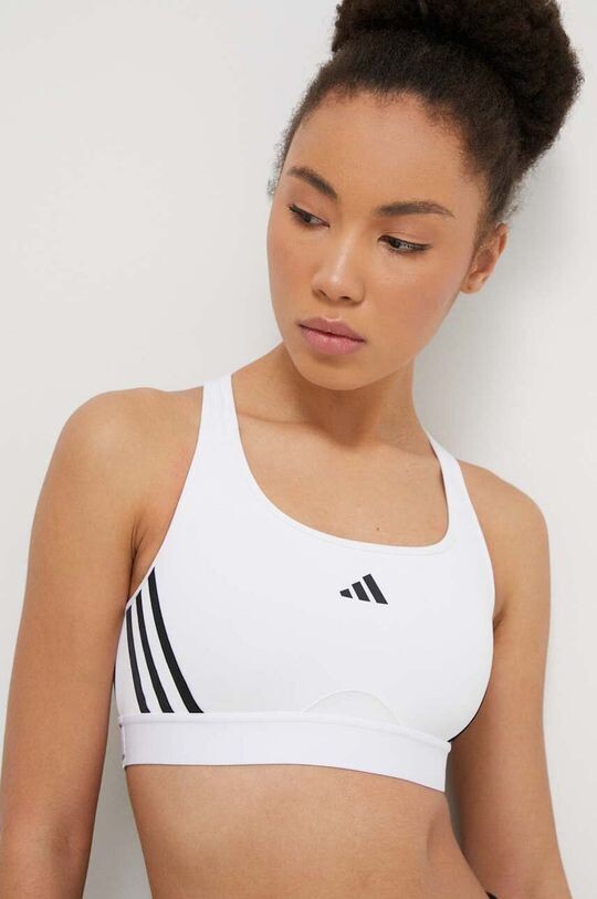 

Спортивный бюстгальтер Powerreact adidas Performance, белый