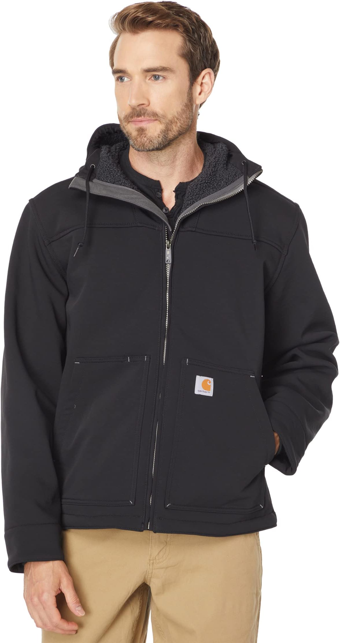 цена Куртка Super Dux Relaxed Fit Sherpa Lined Active Jacket Carhartt, черный