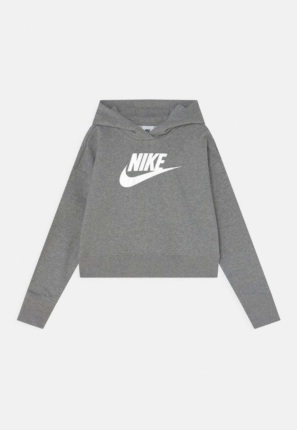 

Толстовка CLUB CROP Nike Sportswear, цвет carbon heather/white