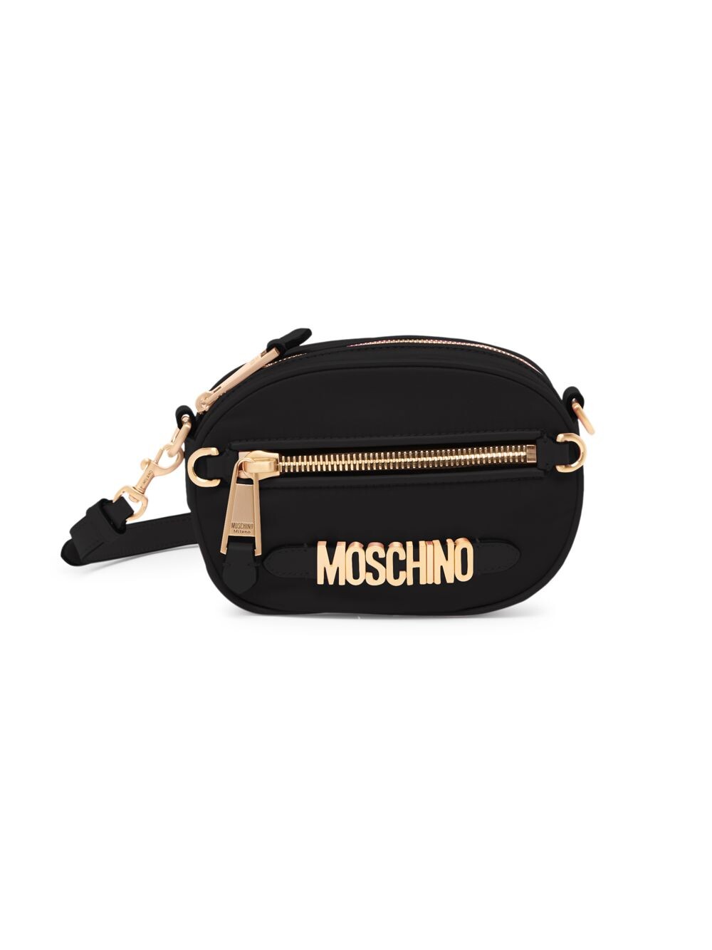 

Сумка на плечо с логотипом из смеси нейлона Moschino, черный