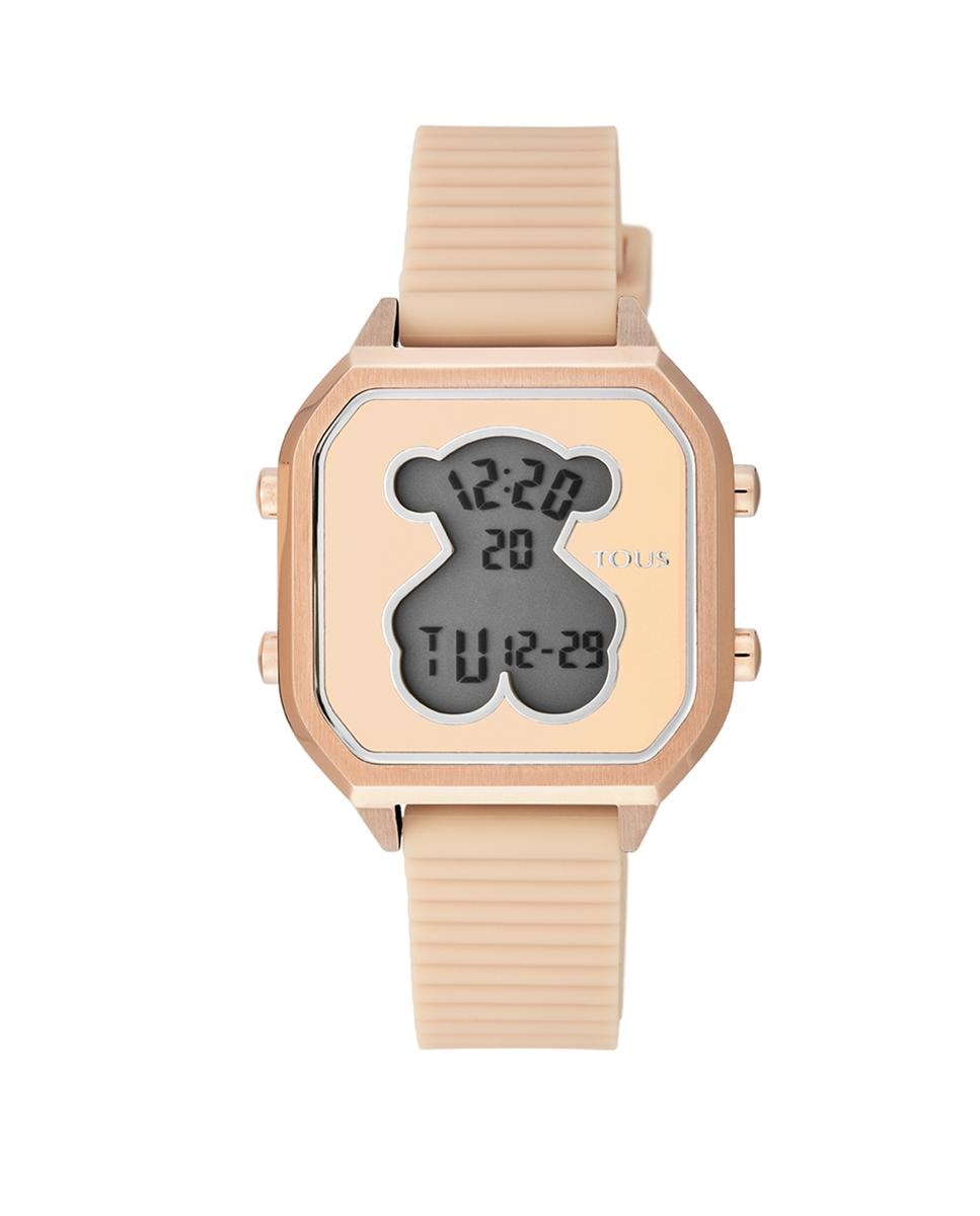 Розовые цифровые женские часы D-Bear Tous, розовый часы tct nanotec часы будильник