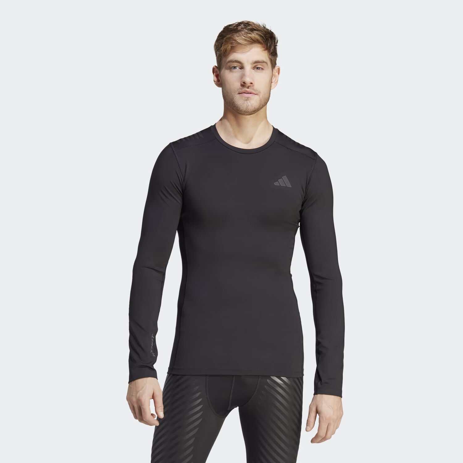

Techfit Control x RHEON Лонгслив с длинным рукавом Adidas, цвет Black/Black