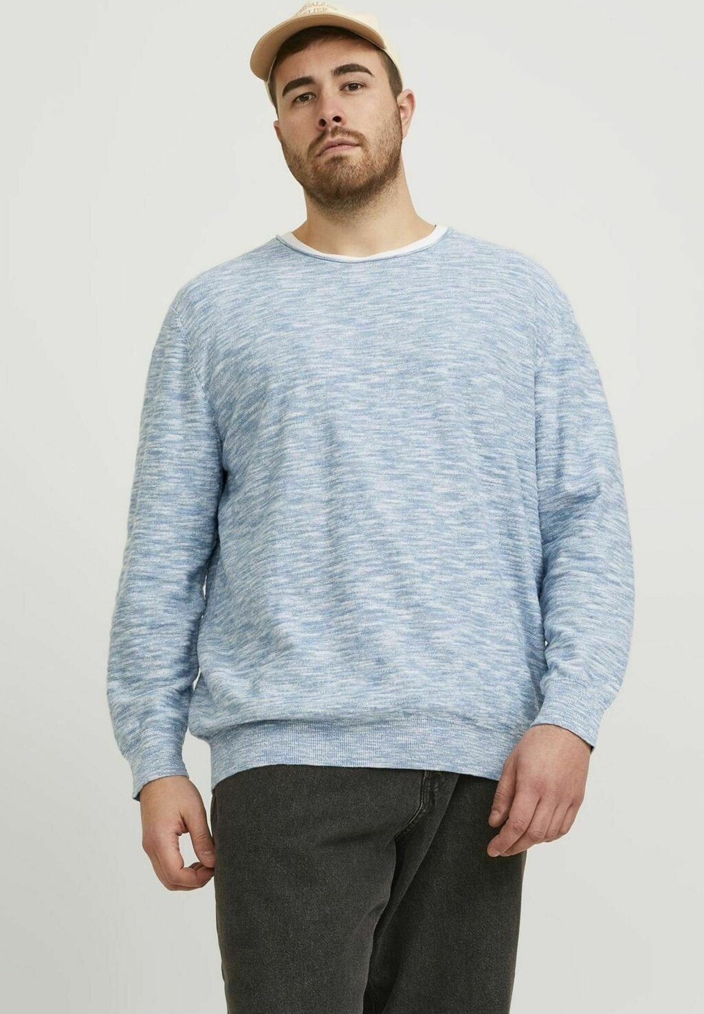 

Вязаный свитер MIT RUNDHALS PLUS SIZE Jack & Jones, цвет faded denim