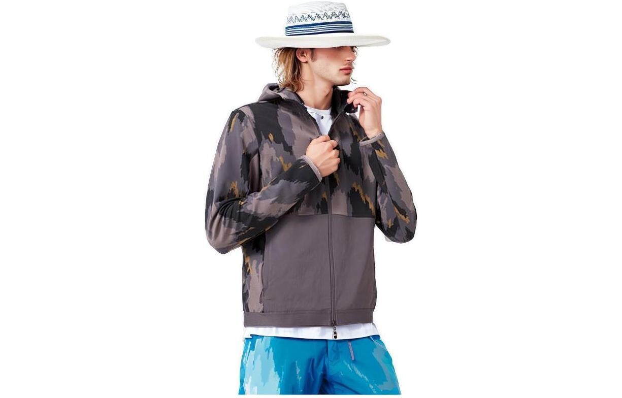 

X Роберт Геллер Куртка Мужская Lululemon, цвет Camouflage Jacquard Deep Ink