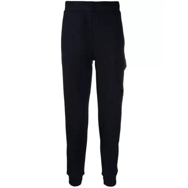 

Брюки lens-detailed navy cotton track pants Cp Company, синий