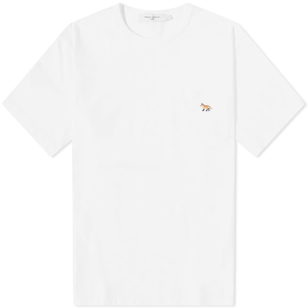 

Футболка Maison Kitsuné Profile Fox Patch Pocket Tee, Белый