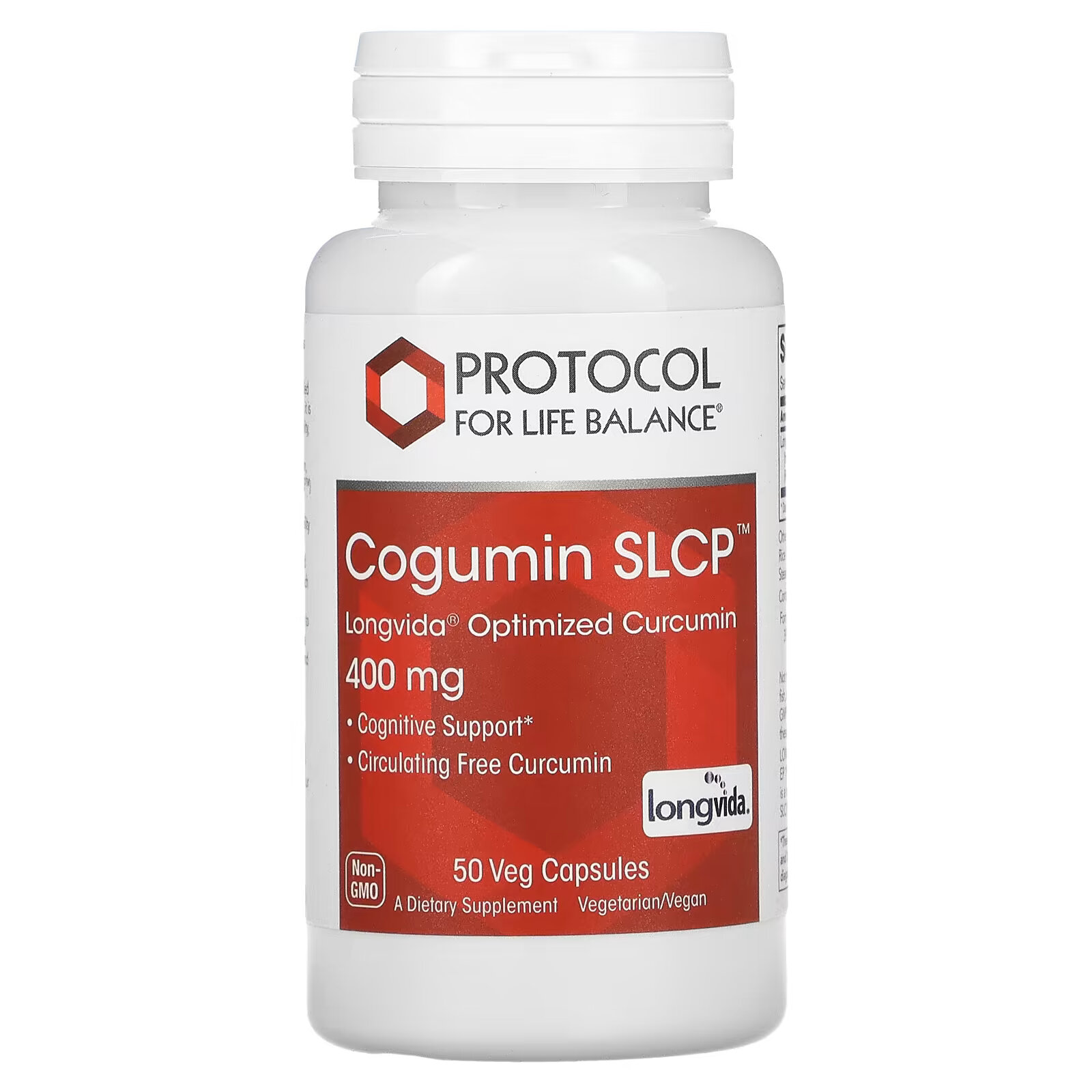 Protocol for Life Balance, Cogumin SLCP, 400 мг, 50 вегетарианских капсул protocol for life balance d манноза 500 мг 90 вегетарианских капсул