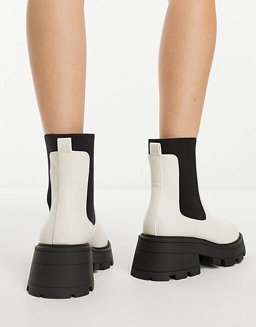 

schuh Массивные ботинки челси Adaline цвета экрю