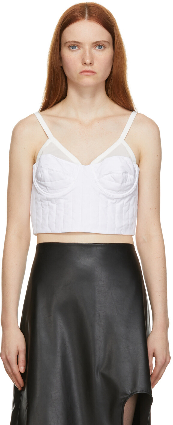 

Белая майка 'The Quilted Bustier' Markoo