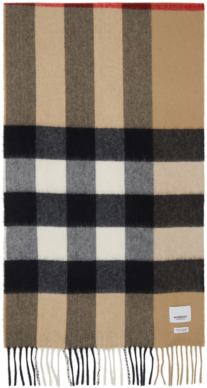 

Коричневый шарф The Classic Check Burberry