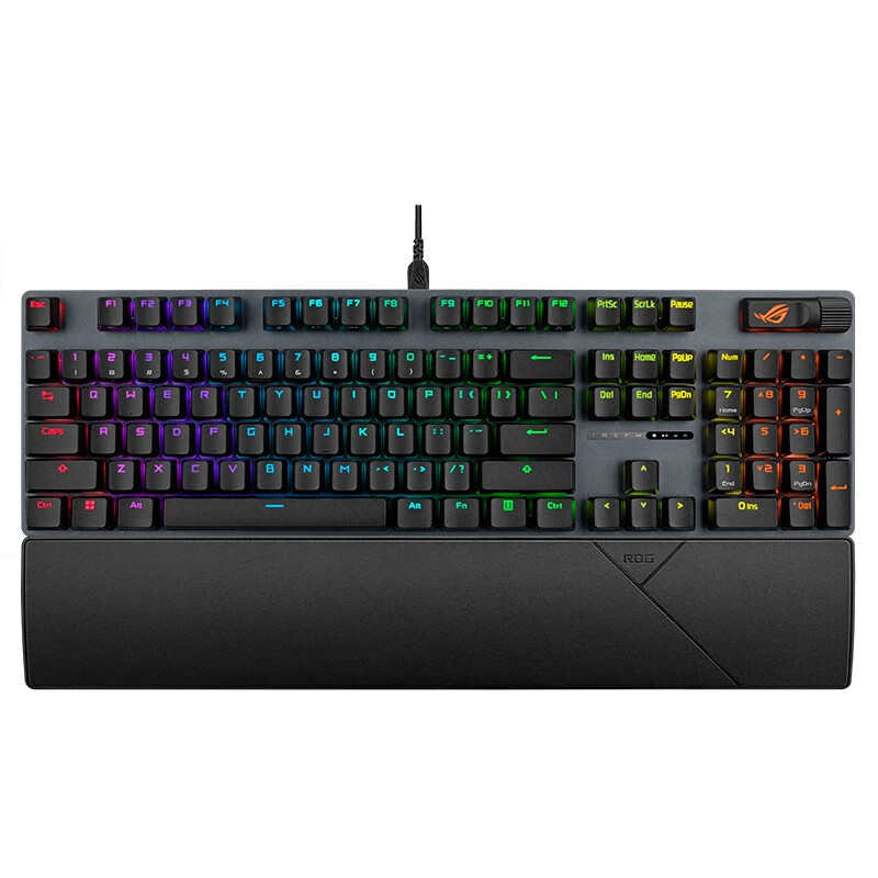 Игровая клавиатура Asus ROG Strix Scope II NX, PBT, черный клавиатура с подсветкой для asus rog gl503vd gl503vm gl503ge es52 gl703ge be ноутбук с клавиатурой azerty распродажа клавиатур aebklq00020