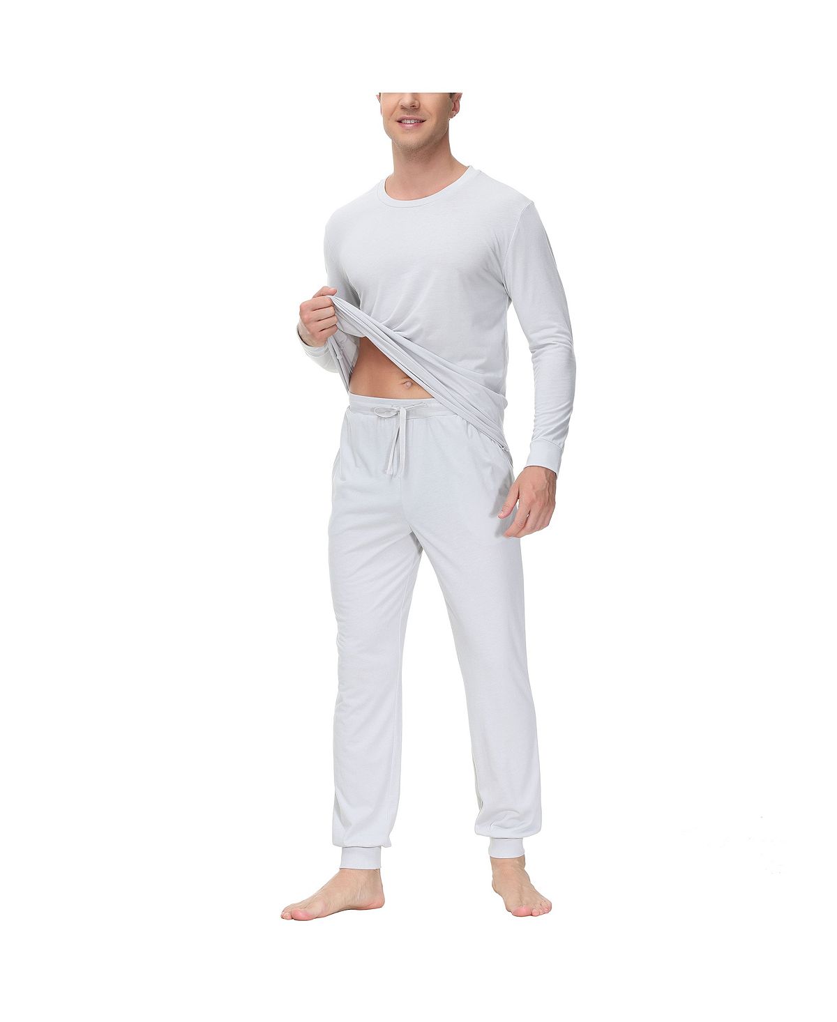 цена Мужская рубашка из двух предметов с круглым вырезом и пижамный комплект для джоггеров INK+IVY