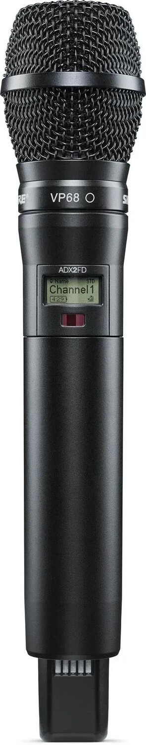 

Новый беспроводной ручной микрофонный передатчик Shure ADX2FD/VP68