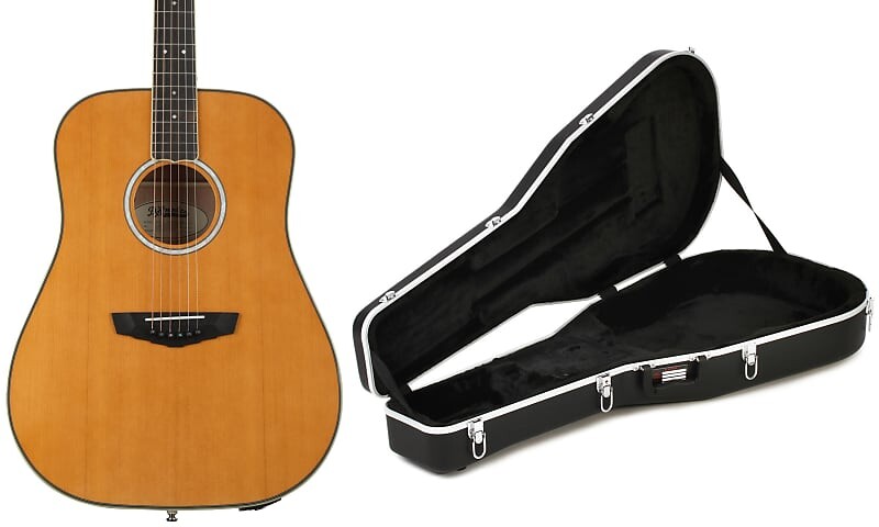 

Акустическая электрогитара D'Angelico Excel Lexington - Vintage Natural Bundle with Gator Deluxe ABS Mold Case - Acoustic Dreadnought Guitar D'Angelico + Gator DAED300VNATGP2=1 GC-Dread=1