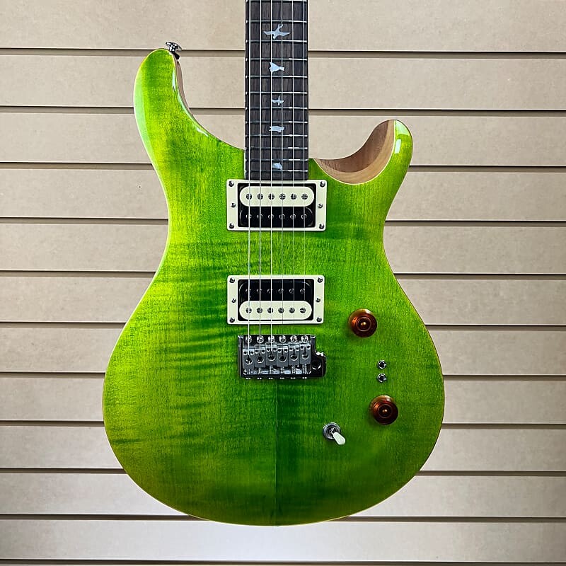 

Электрогитара PRS SE Custom 24-08 - Eriza Verde с чехлом, зелёный
