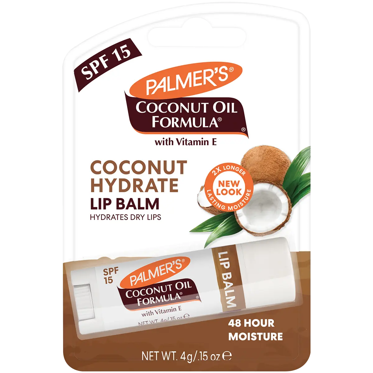 

Palmer's Coconut Oil Formula увлажняющий бальзам для губ с кокосовым маслом и SPF15, 4 г