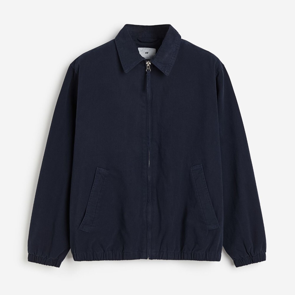 

Куртка H&M Loose Fit Twill, темно-синий