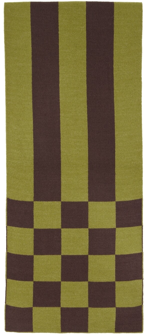 

Зеленый шарф в клетку Chessboard TheOpen Product