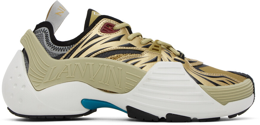 

Золотые кроссовки Flash-X Lanvin