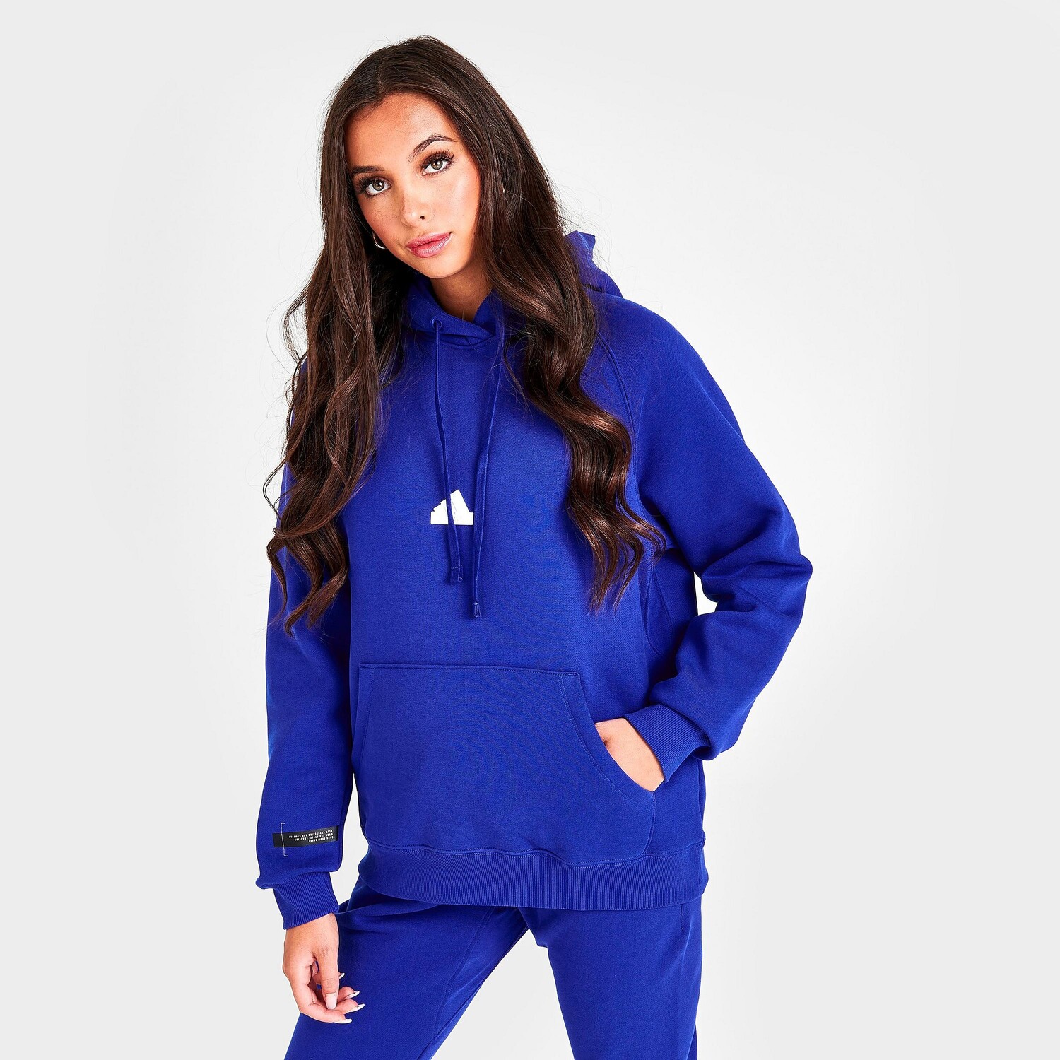 

Adidas Sportswear Толстовка оверсайз с капюшоном, синий