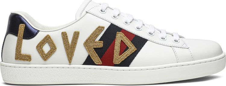 Кроссовки Gucci Wmns Ace Crystal, белый - фото