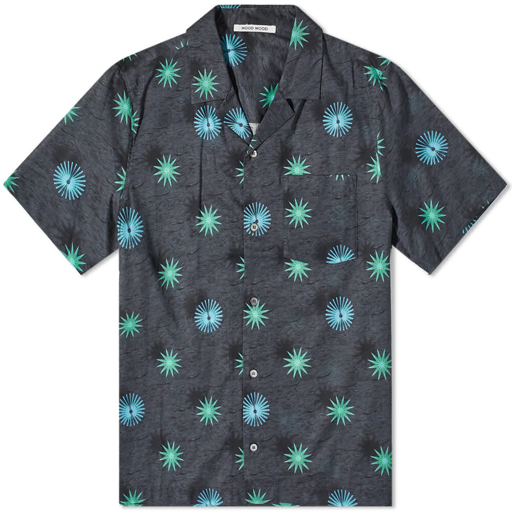 

Рубашка Wood Wood Short Sleeve Brandon Abstract Shirt