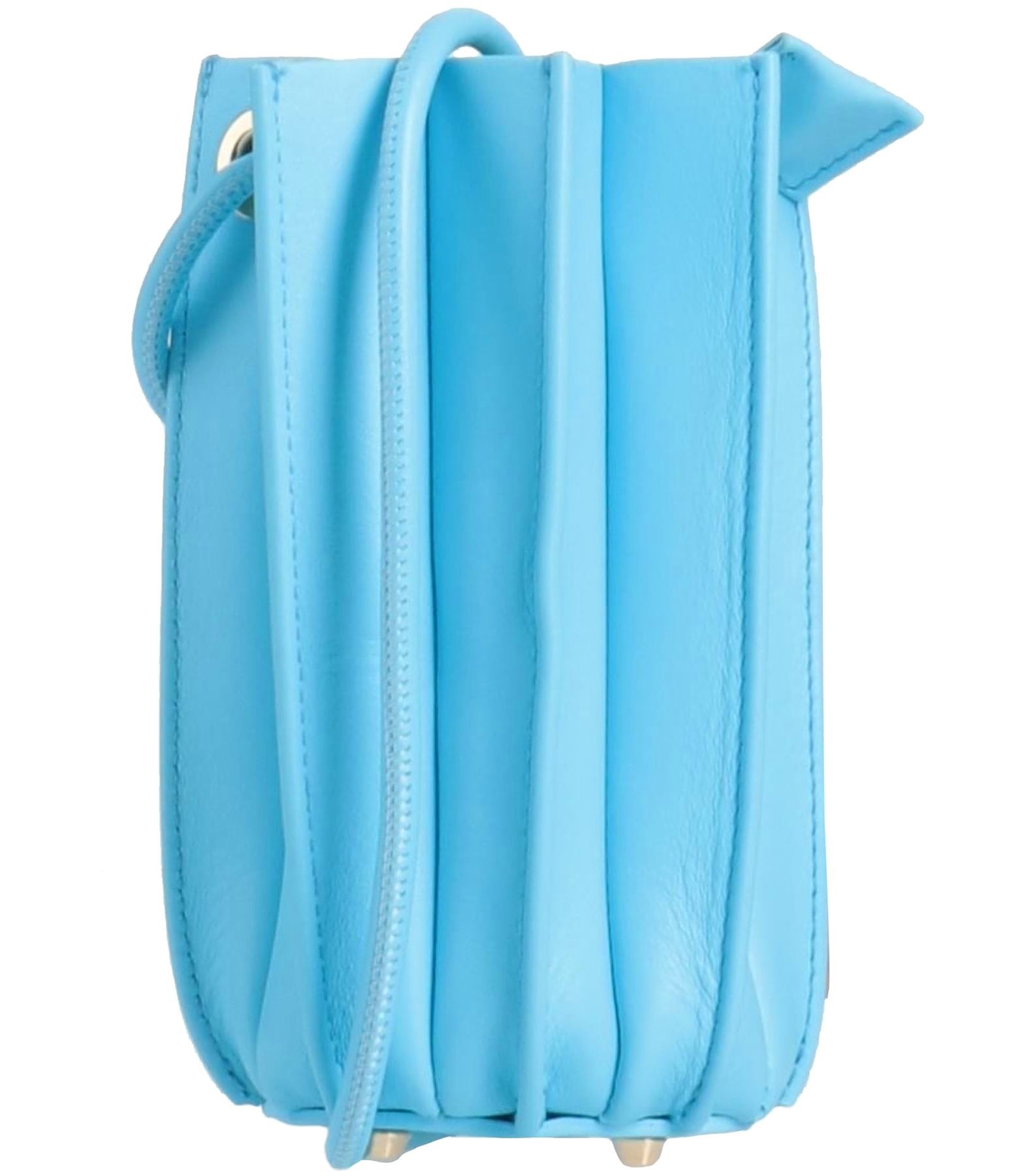 Сумка кросс-боди Sara Battaglia, голубой кожаная сумка из италии