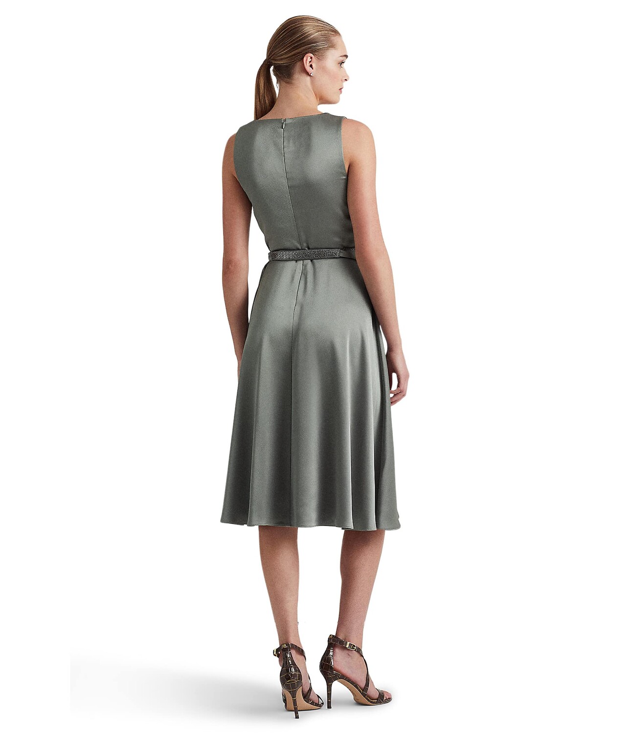 Платье фото отзывы Платье LAUREN Ralph Lauren, Belted Charmeuse Cocktail Dress - купить из-за грани