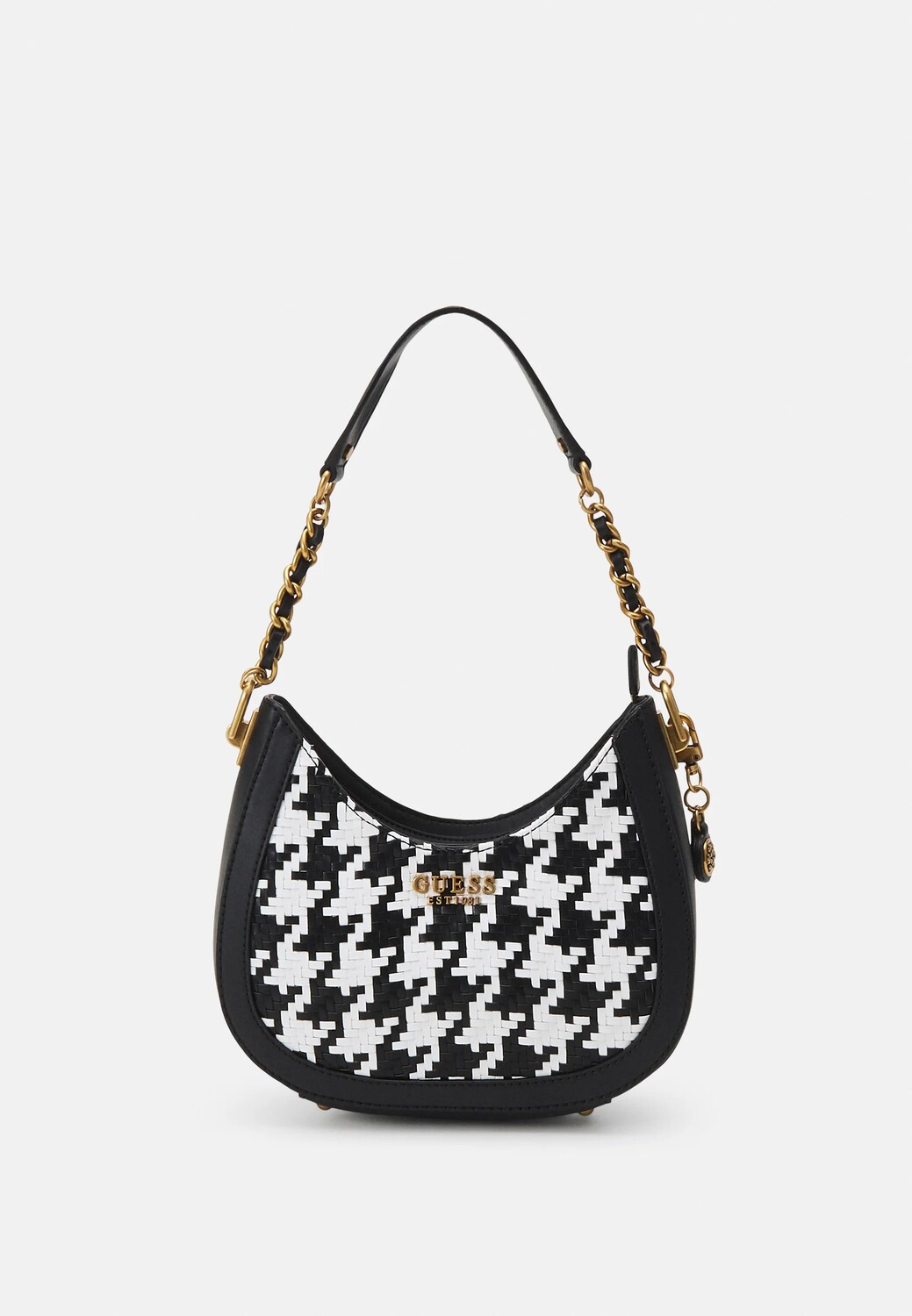 

Сумочка Guess ABEY SMALL HOBO, черно-белый